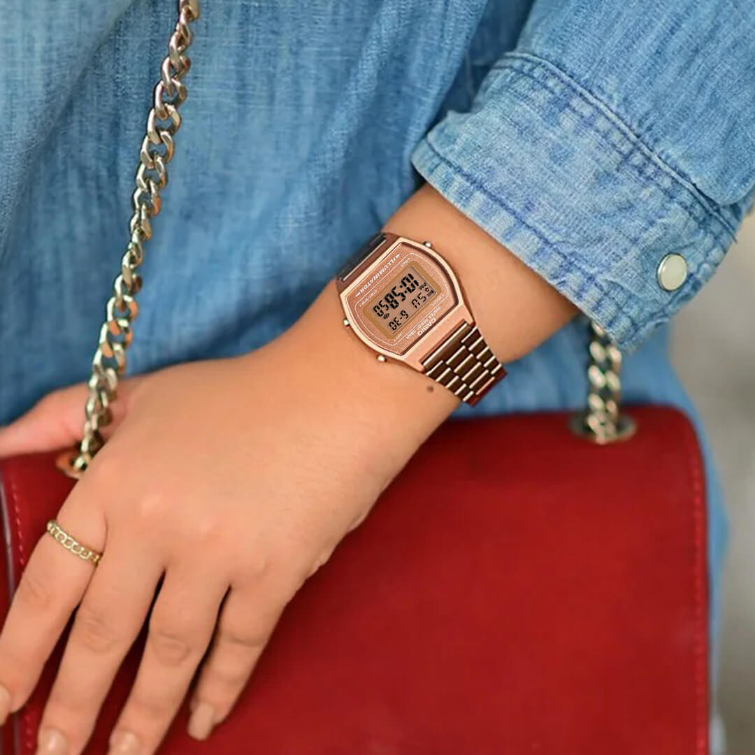 Reloj Casio B640WC-5AD Mujer Acero Oro Rosa | CAS-M-6