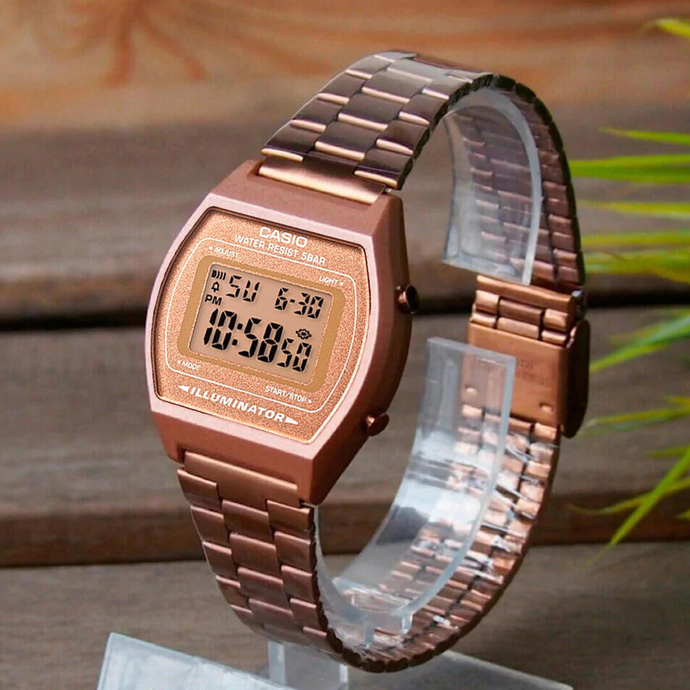 Reloj Casio B640WC-5AD Mujer Acero Oro Rosa | CAS-M-6