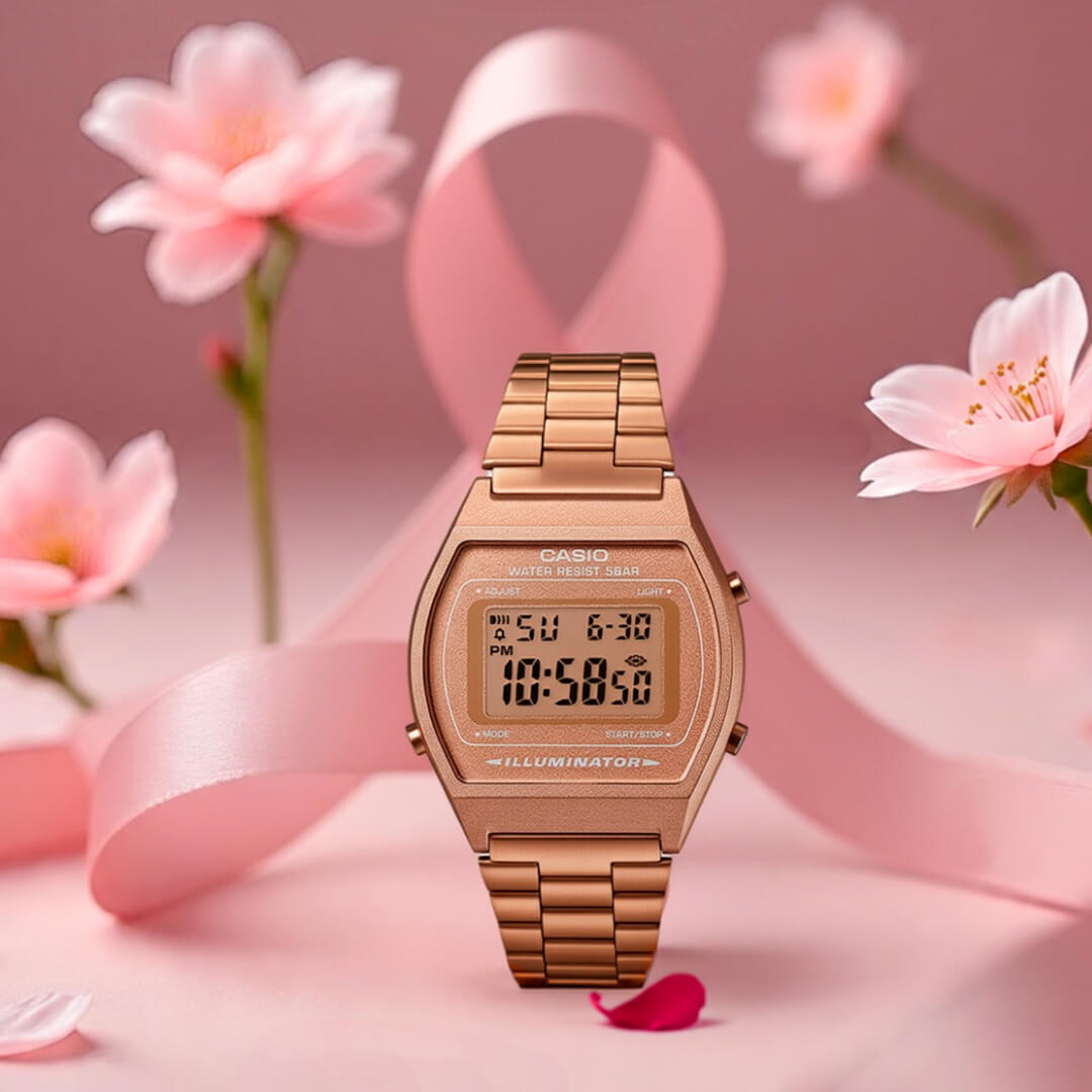 Reloj Casio B640WC-5AD Mujer Acero Oro Rosa | CAS-M-6