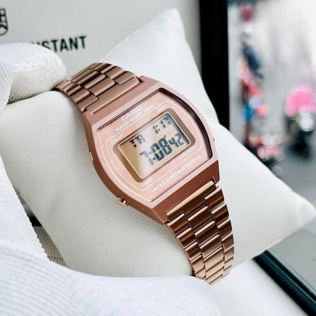 Reloj Casio B640WC-5AD Mujer Acero Oro Rosa | CAS-M-6