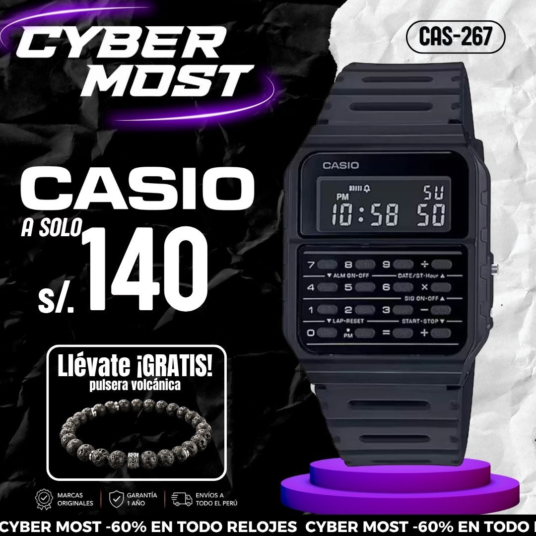 Reloj Casio CA-53WF-1B Hombre Negro | CAS-267