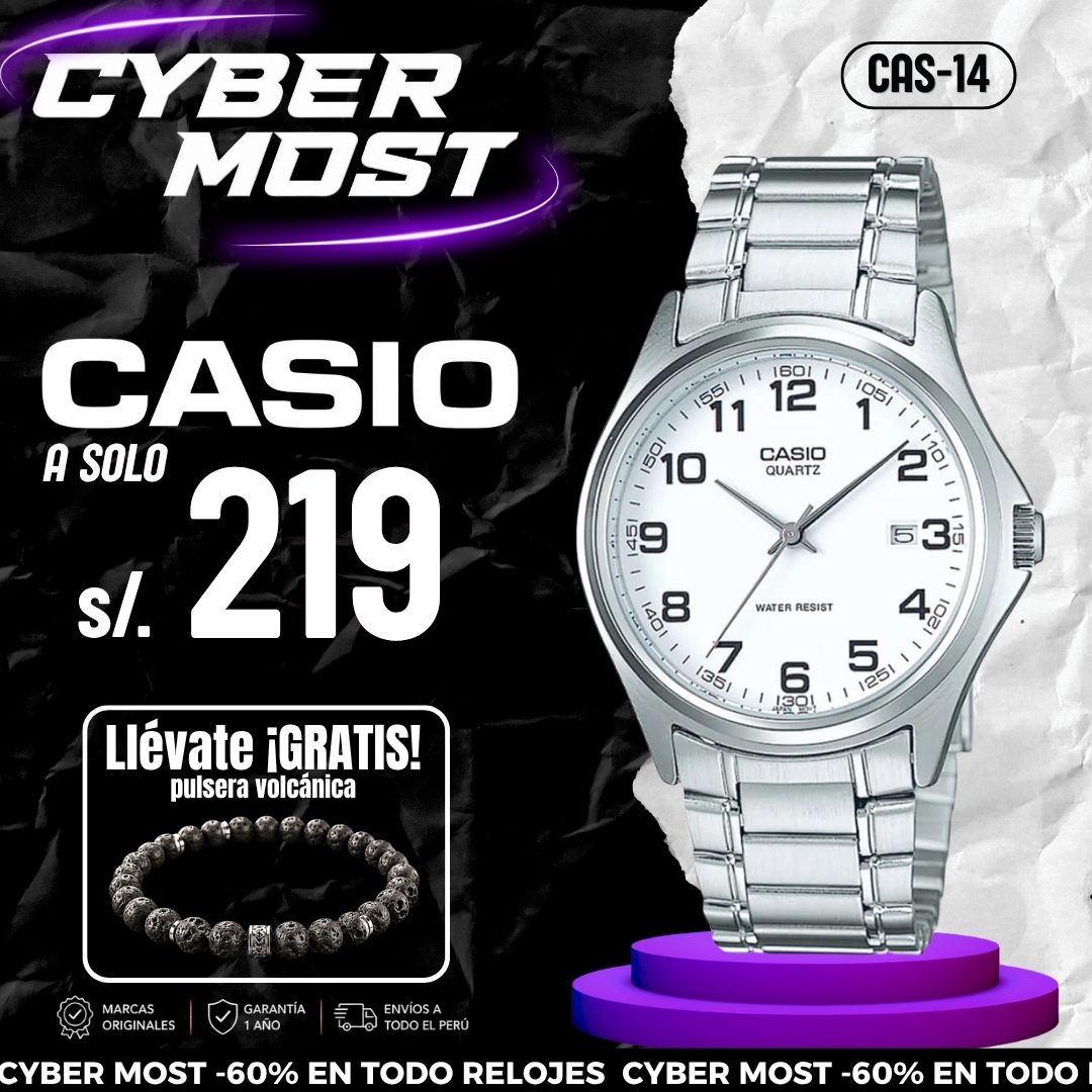 Reloj Casio MTP-1183A-7B Hombre Acero Plateado