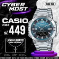 Reloj Casio AMW-870DA-2A2VDF Hombre Acero Plateado | CAS-156