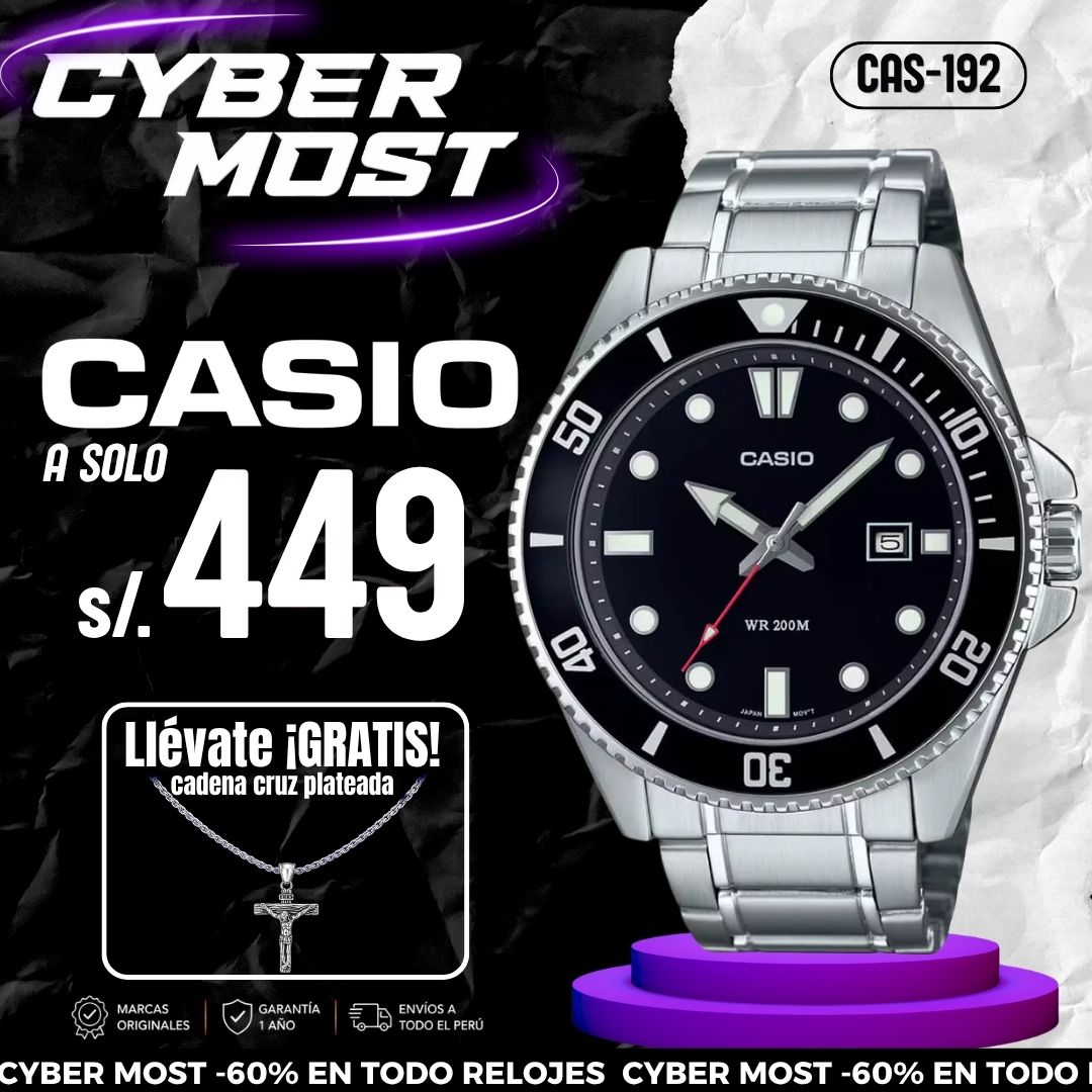Reloj Casio MDV-107D-1A1 Hombre Acero Plateado
