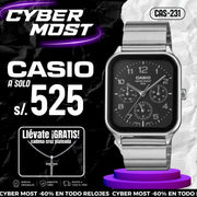 Reloj Casio MTP-M306D-1AV Hombre Acero Negro