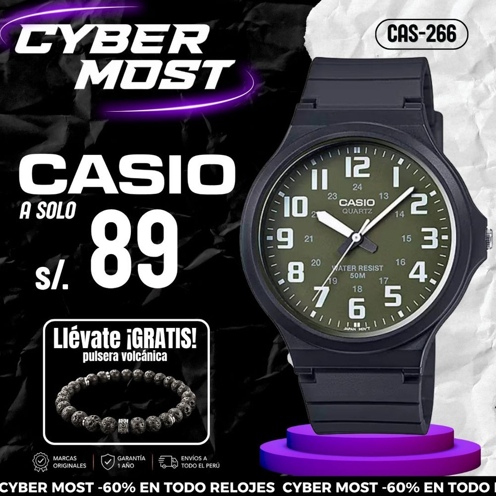 Reloj Casio MW-240-3BV Hombre Resina | CAS-266