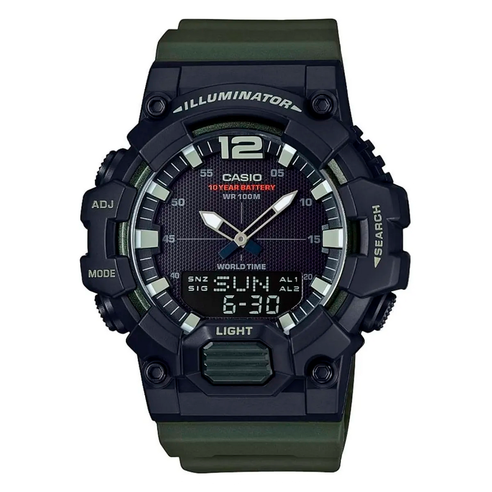 Reloj Casio HDC-700-3AVDF verde y negro analógico-digital para hombre