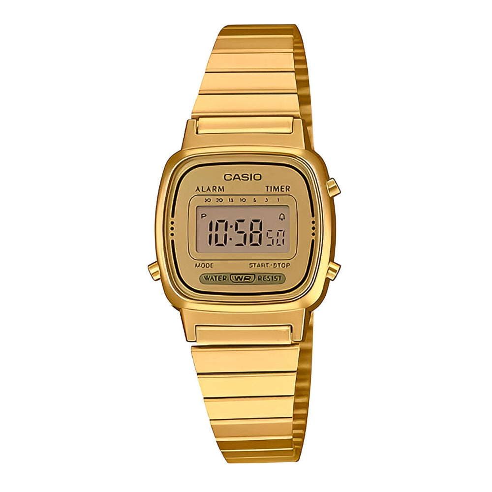 Reloj Casio LA670WGA-9CF para mujer de acero dorado