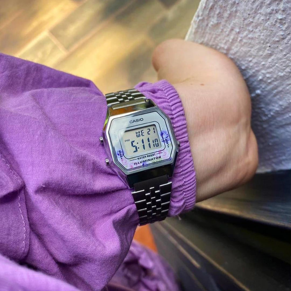 Reloj Casio LA680WA-4C Mujer Acero Plateado | CAS-M-65