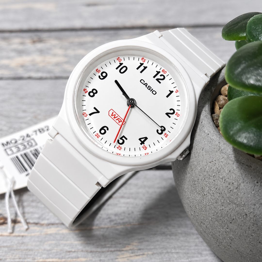 Reloj Casio LQ-24B-7B Mujer Resina Blanco | CAS-M-210
