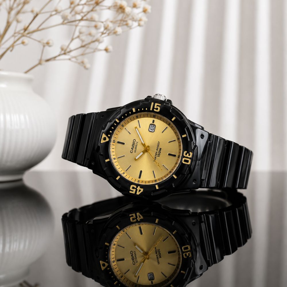 Reloj Casio LRW-200H-9EV Mujer Resina Negro | CAS-M-165