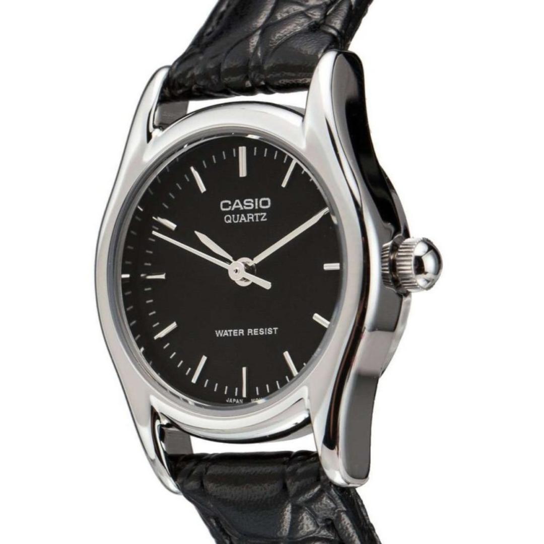 Reloj Casio LTP-1094E-1, estilo elegante y minimalista para mujer.
