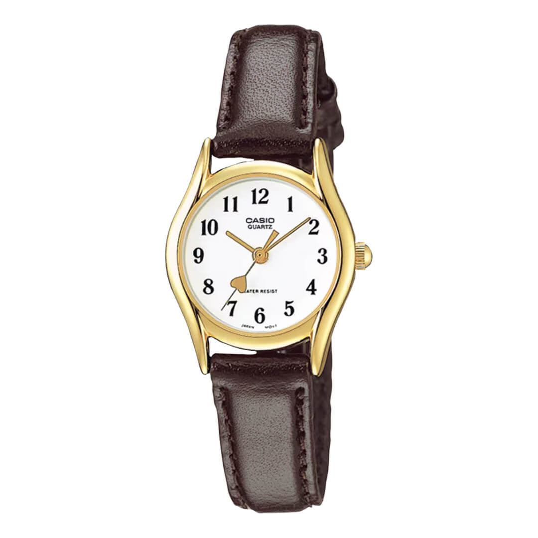 Reloj Casio LTP-1094Q-7B5R dorado con esfera blanca para mujer