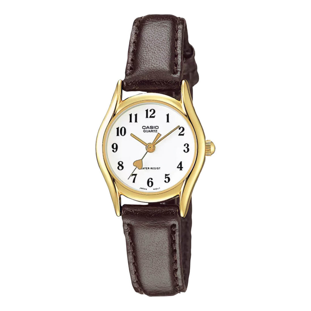 Reloj Casio LTP-1094Q-7B5R dorado con esfera blanca para mujer