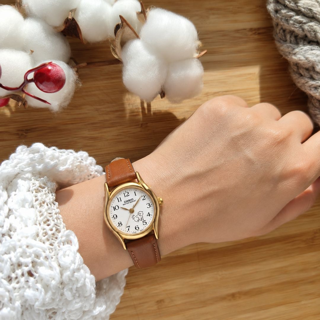 Reloj Casio LTP-1094Q-7B7RDF Mujer Cuero Marrón | CAS-M-97