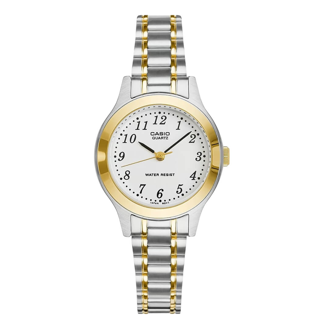 Reloj Casio LTP-1128G-7B Mujer Acero Plateado | CAS-M-140