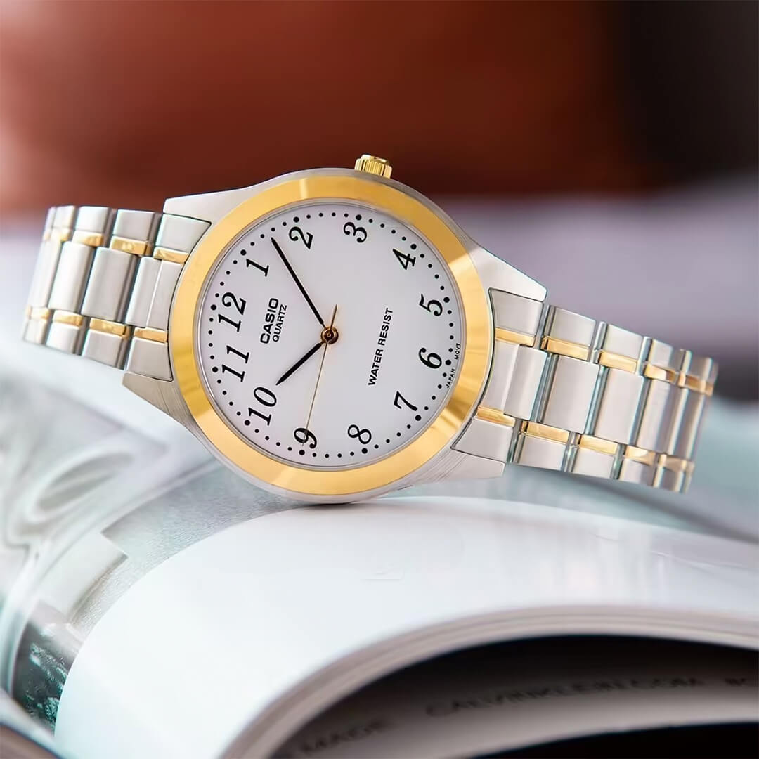 Reloj Casio LTP-1128G-7B Mujer Acero Plateado | CAS-M-140