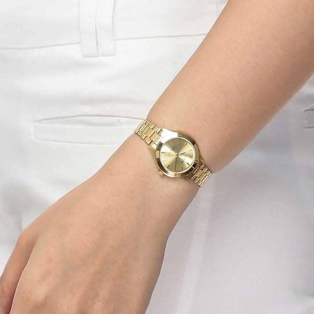 Reloj Casio LTP-1128N-9A Mujer Acero Dorado | CAS-M-185