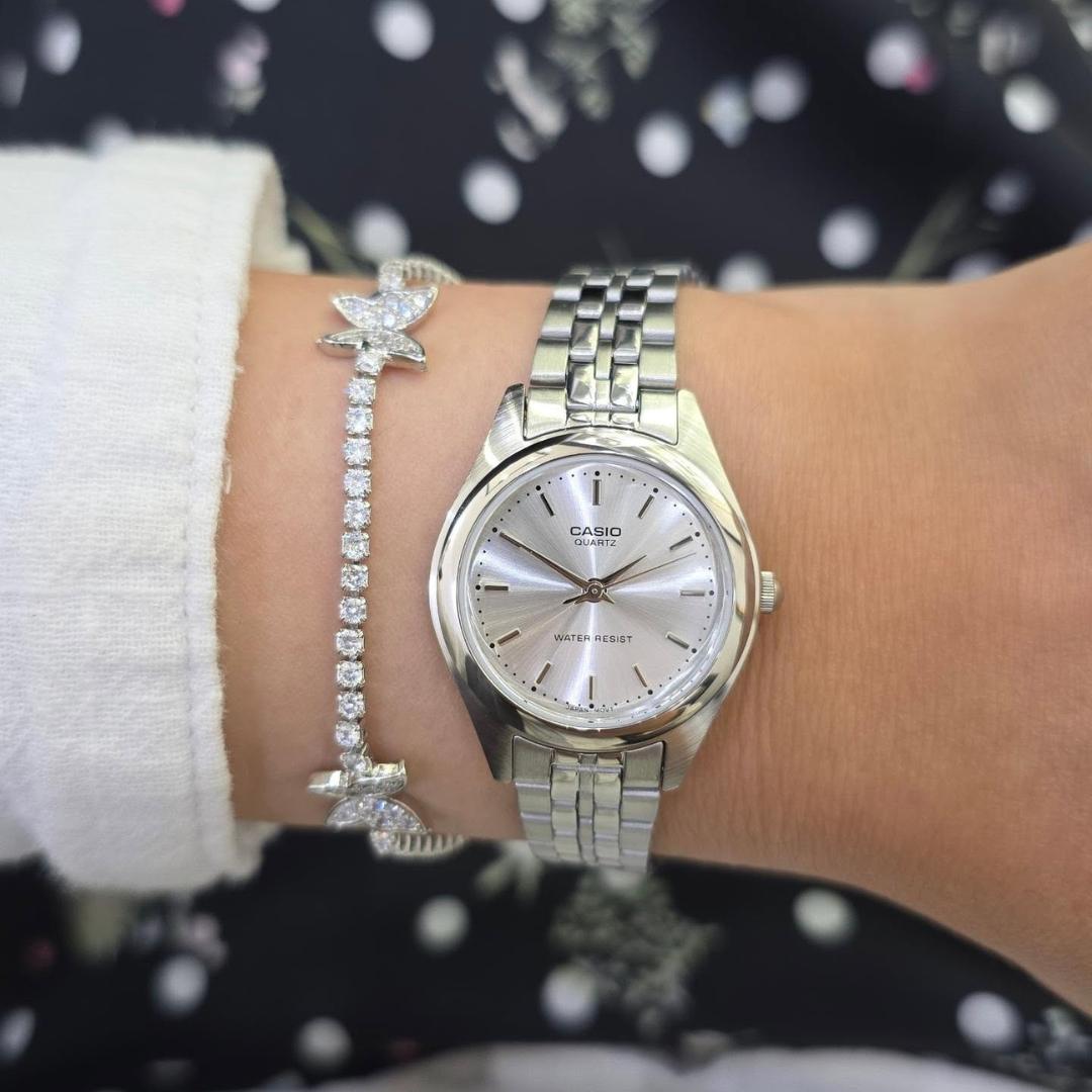 Reloj Casio LTP-1129A-7ARDF Mujer Plateado | CAS-M-87