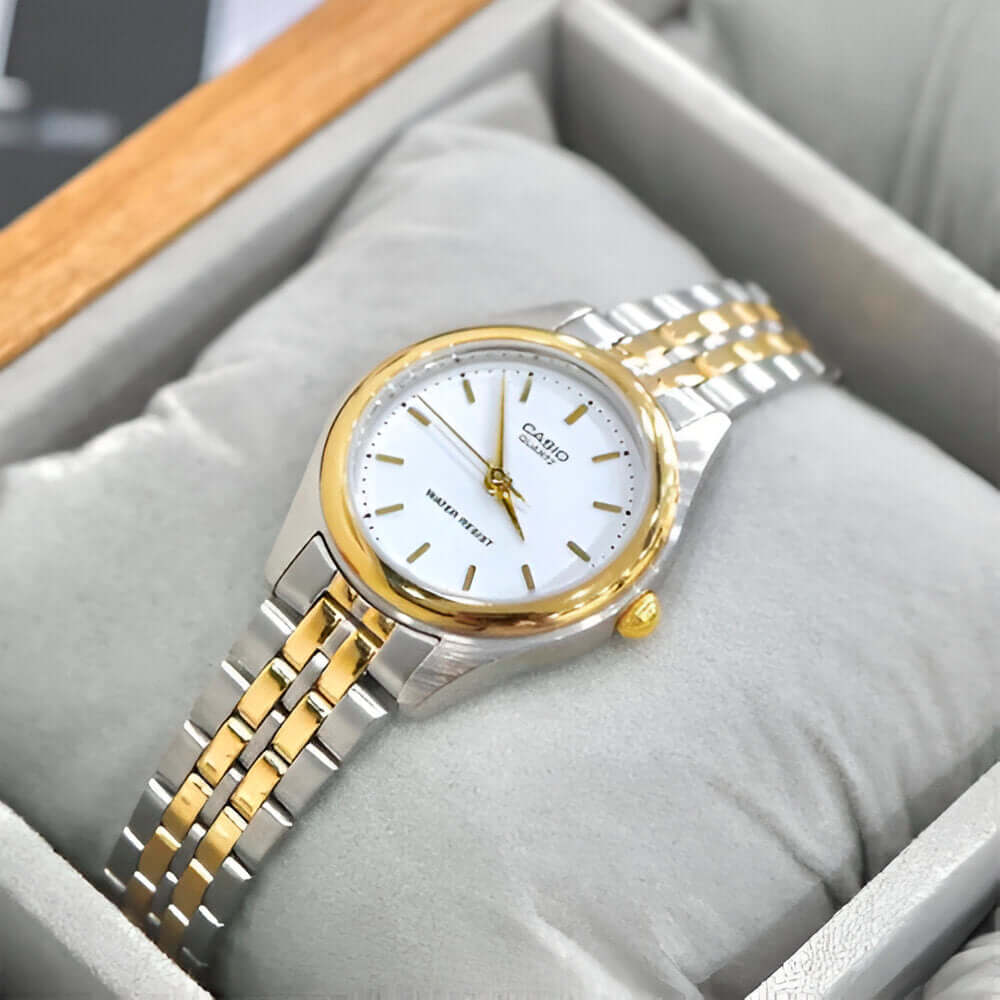 Reloj Casio LTP-1129G-7ARDF Mujer Acero Plateado Dorado | CAS-M-93
