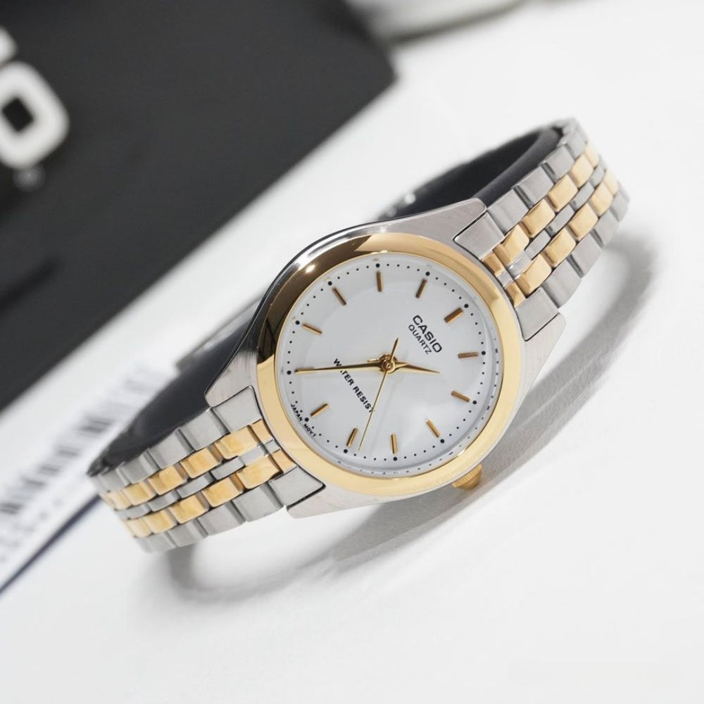 Reloj Casio LTP-1129G-7ARDF Mujer Acero Plateado Dorado | CAS-M-93