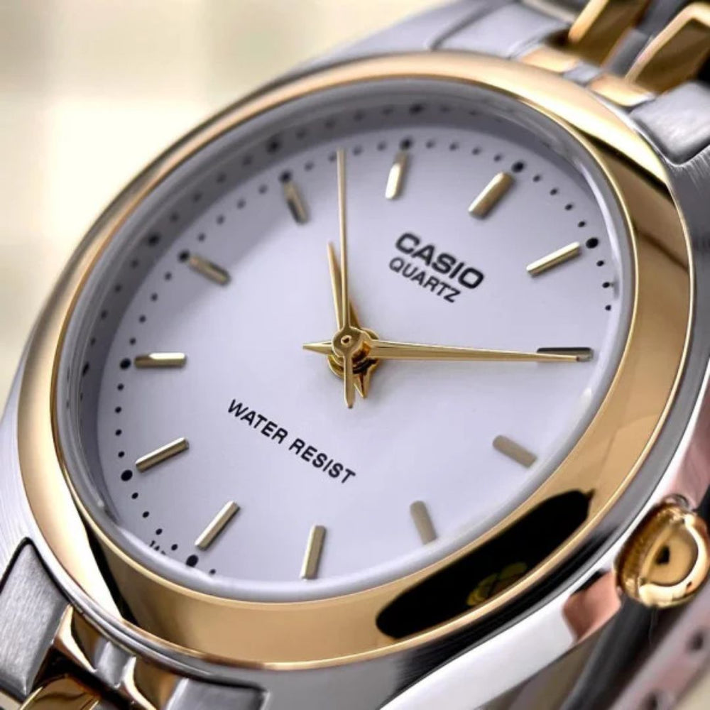 Reloj Casio LTP-1129G-7ARDF Mujer Acero Plateado Dorado | CAS-M-93