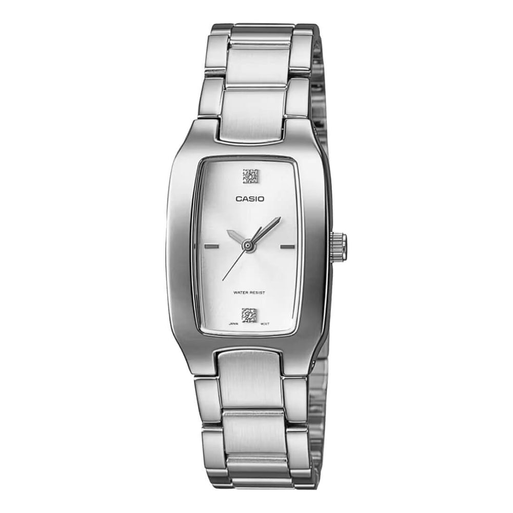 Reloj Casio LTP-1165A-7C2 plateado con esfera plateada para mujer