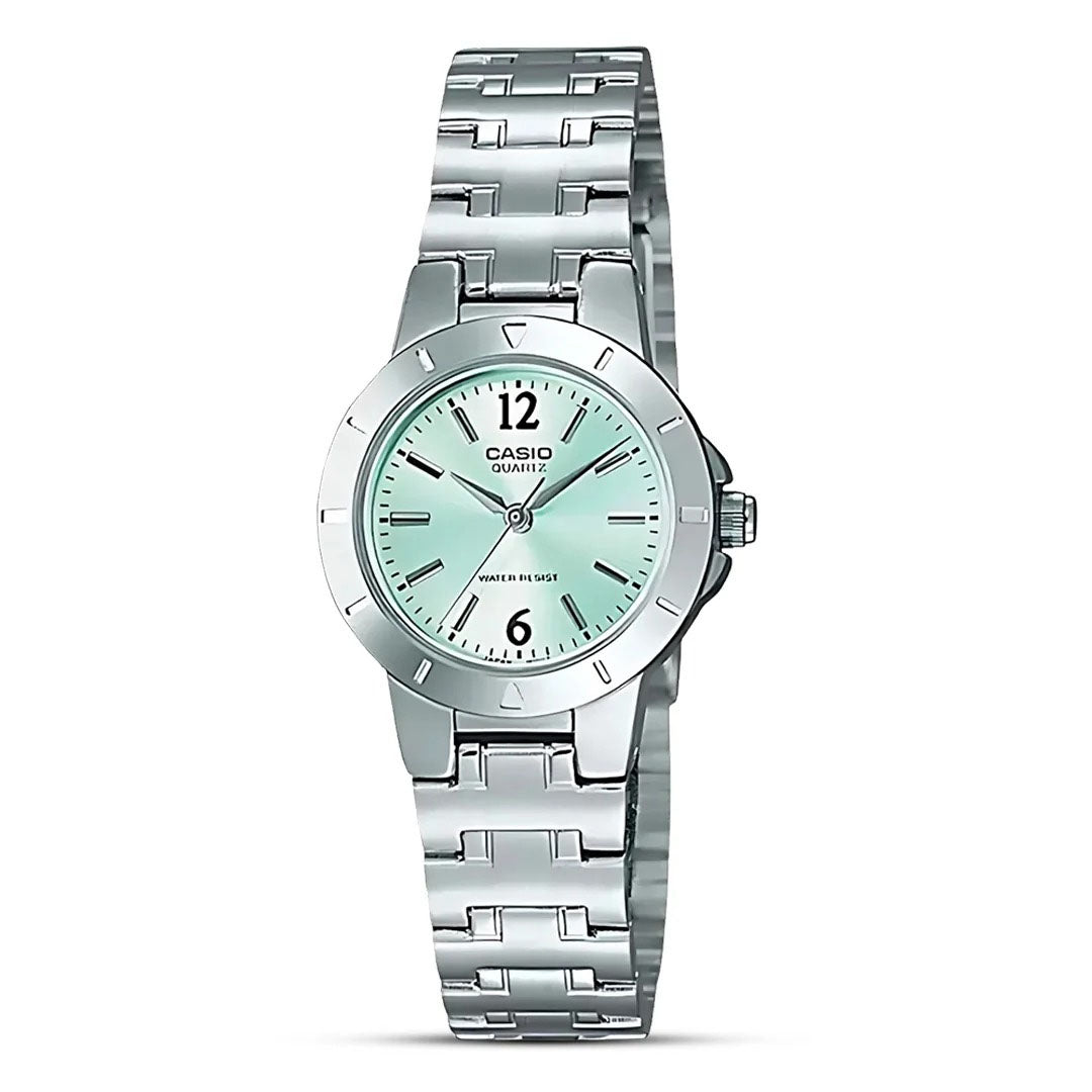 Reloj Casio LTP-1177A-3ADF para mujer de acero inoxidable.