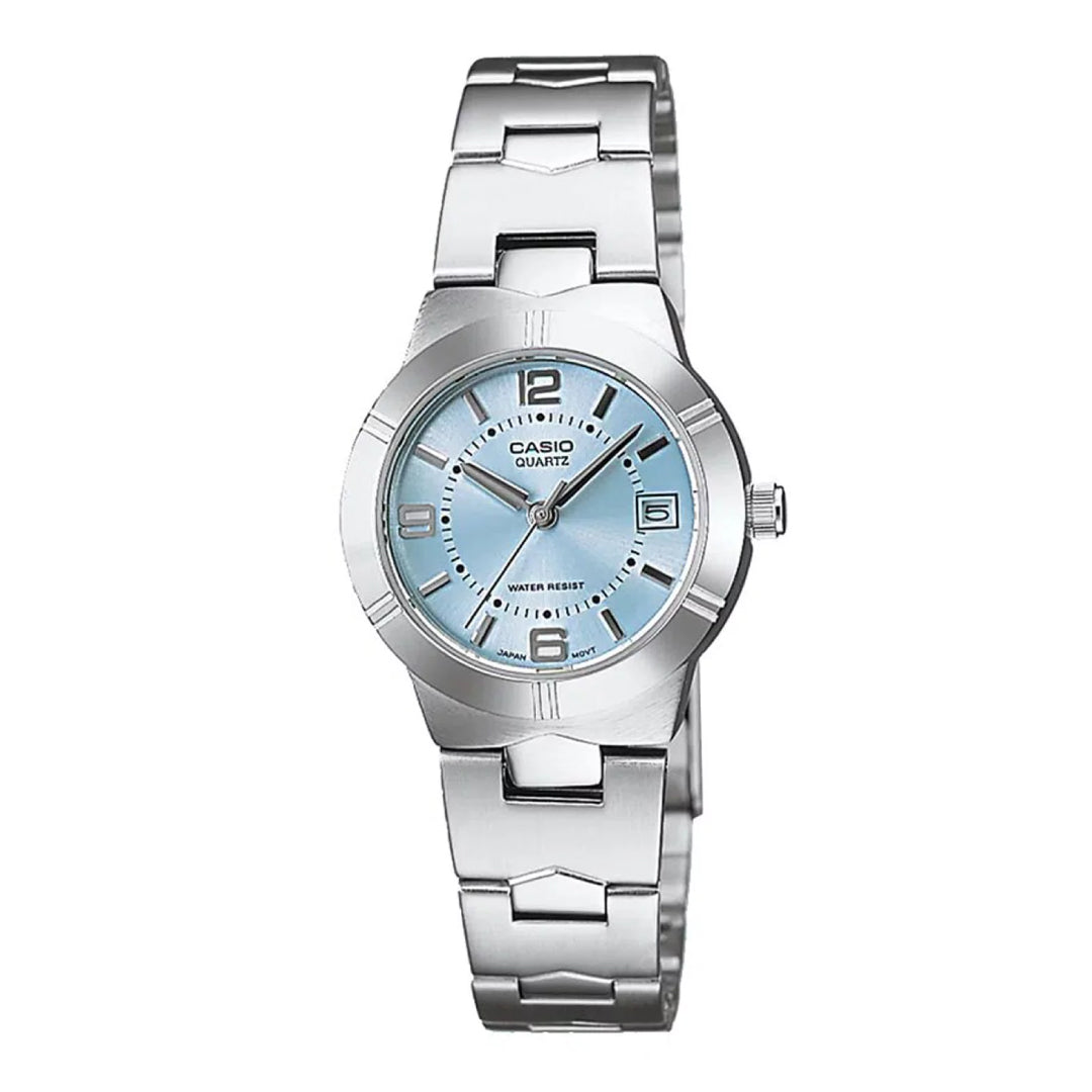 Reloj Casio LTP-1241D-2A Mujer Plateado | CAS-M-42