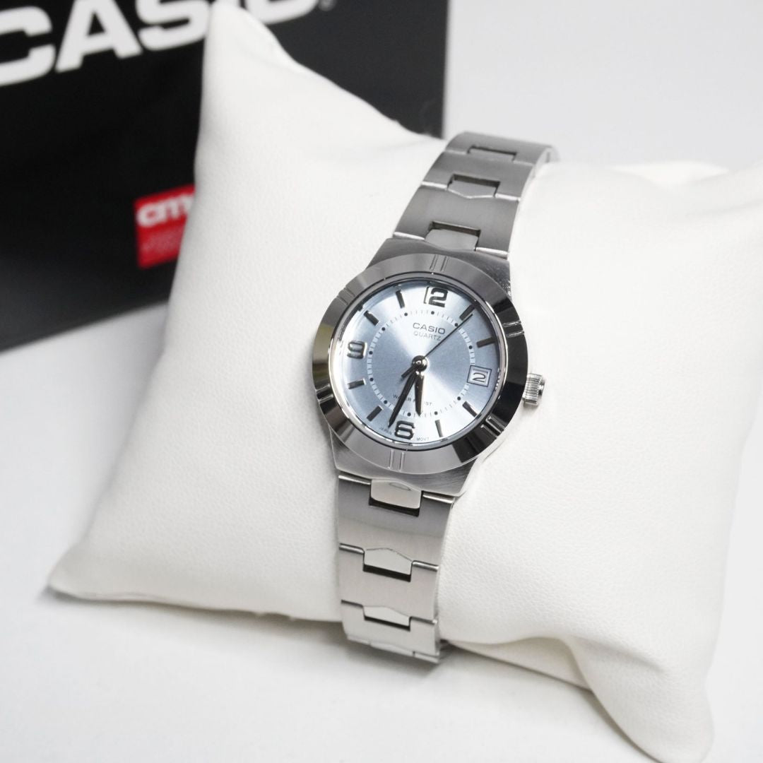 Reloj Casio LTP-1241D-2A Mujer Acero Pal | CAS-M-42
