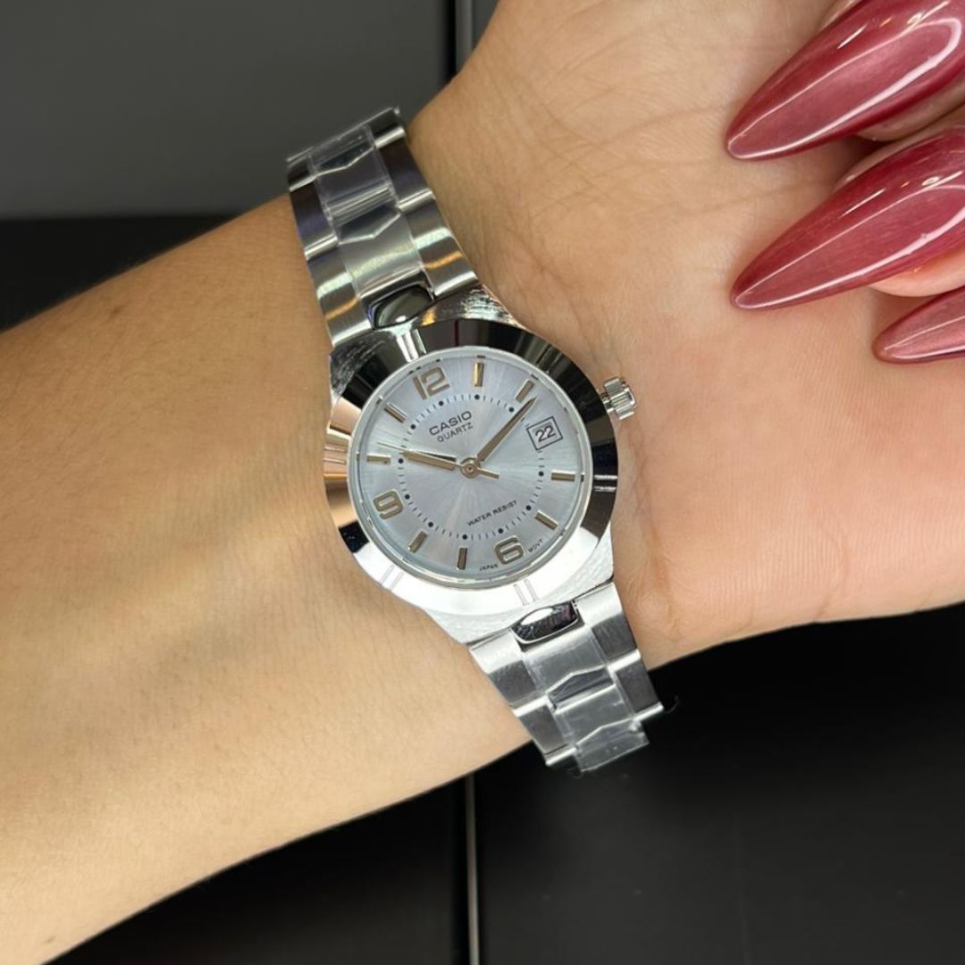 Reloj Casio LTP-1241D-2A Mujer Acero Pal | CAS-M-42