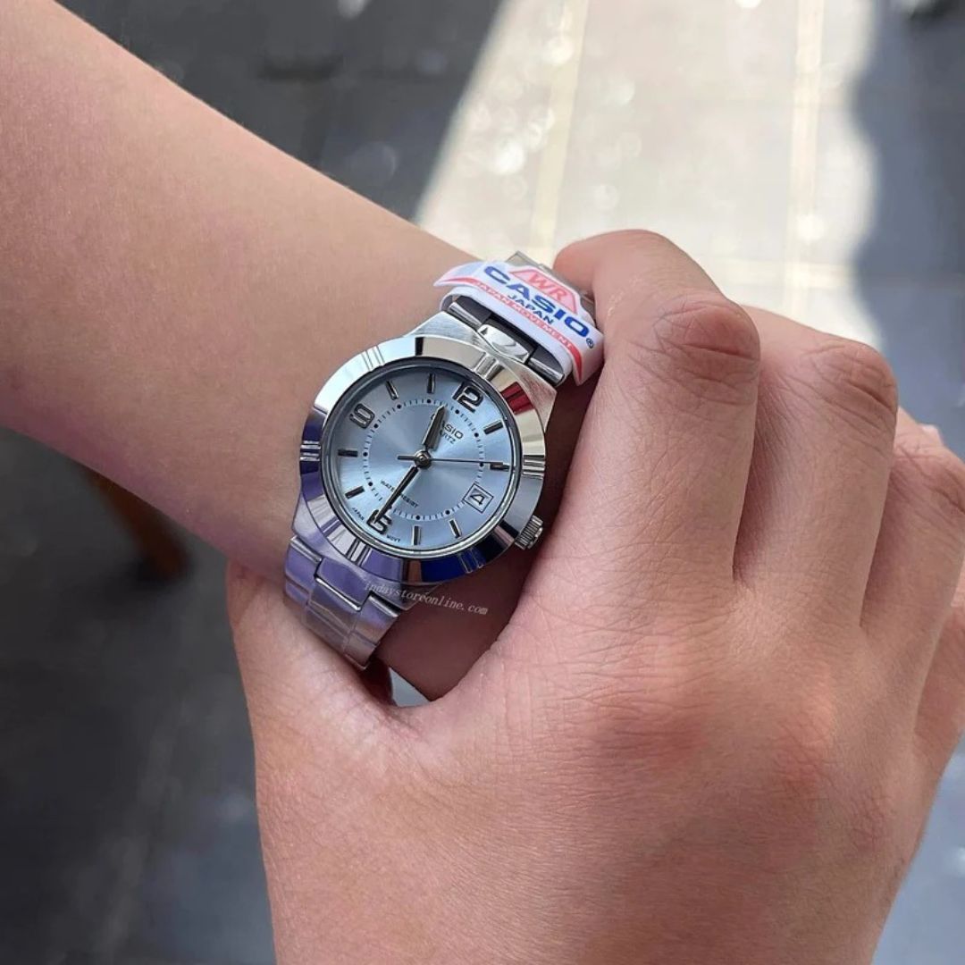 Reloj Casio LTP-1241D-2A Mujer Acero Pal | CAS-M-42