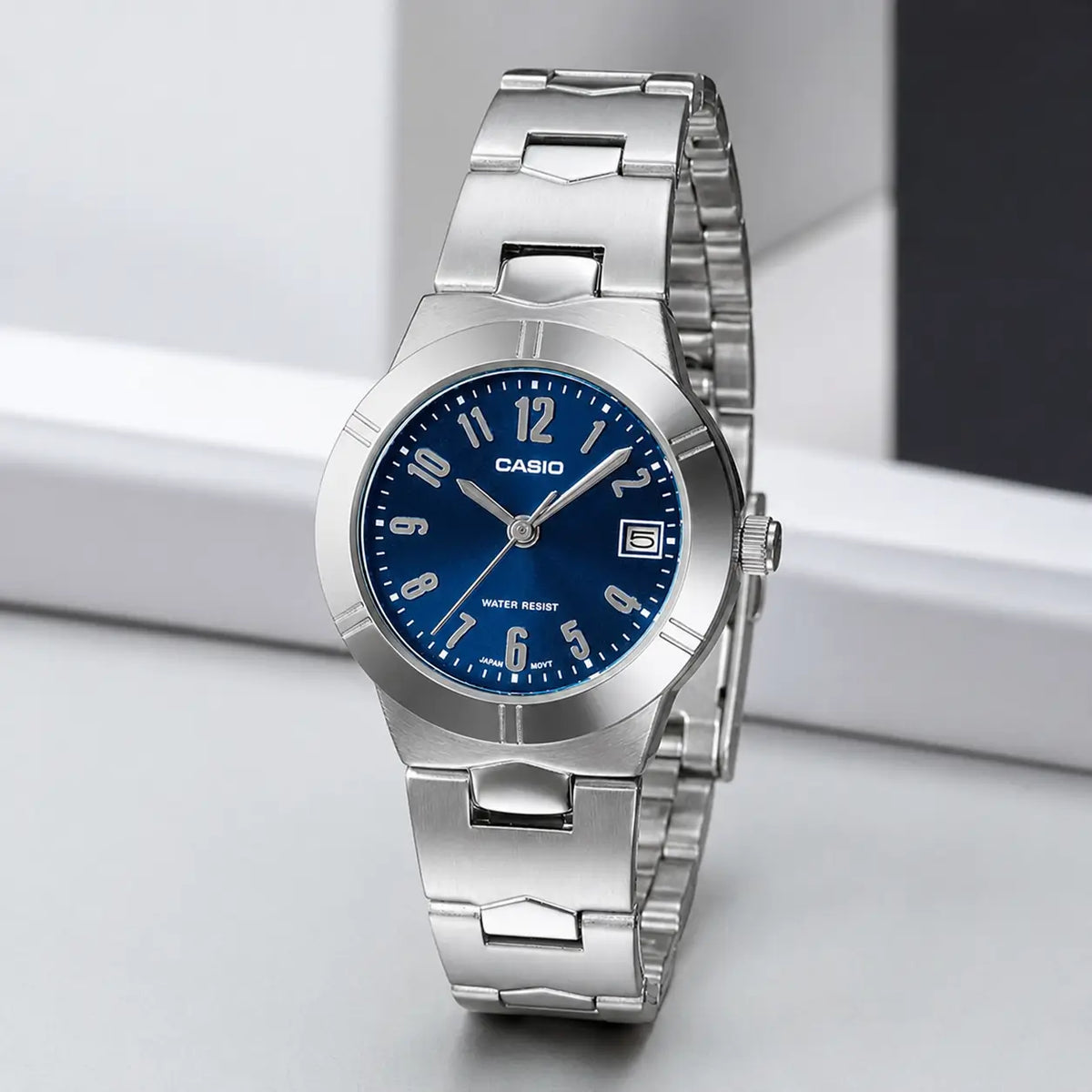 Reloj Casio LTP-1241D-2A2 Mujer Acero Plateado | CAS-M-23