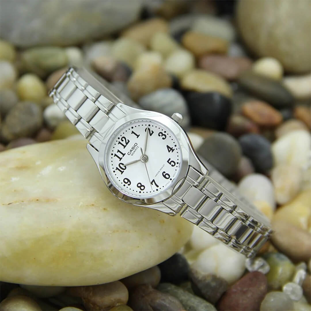Reloj Casio LTP-1275D-7B Mujer Acero Plateado | CAS-M-194