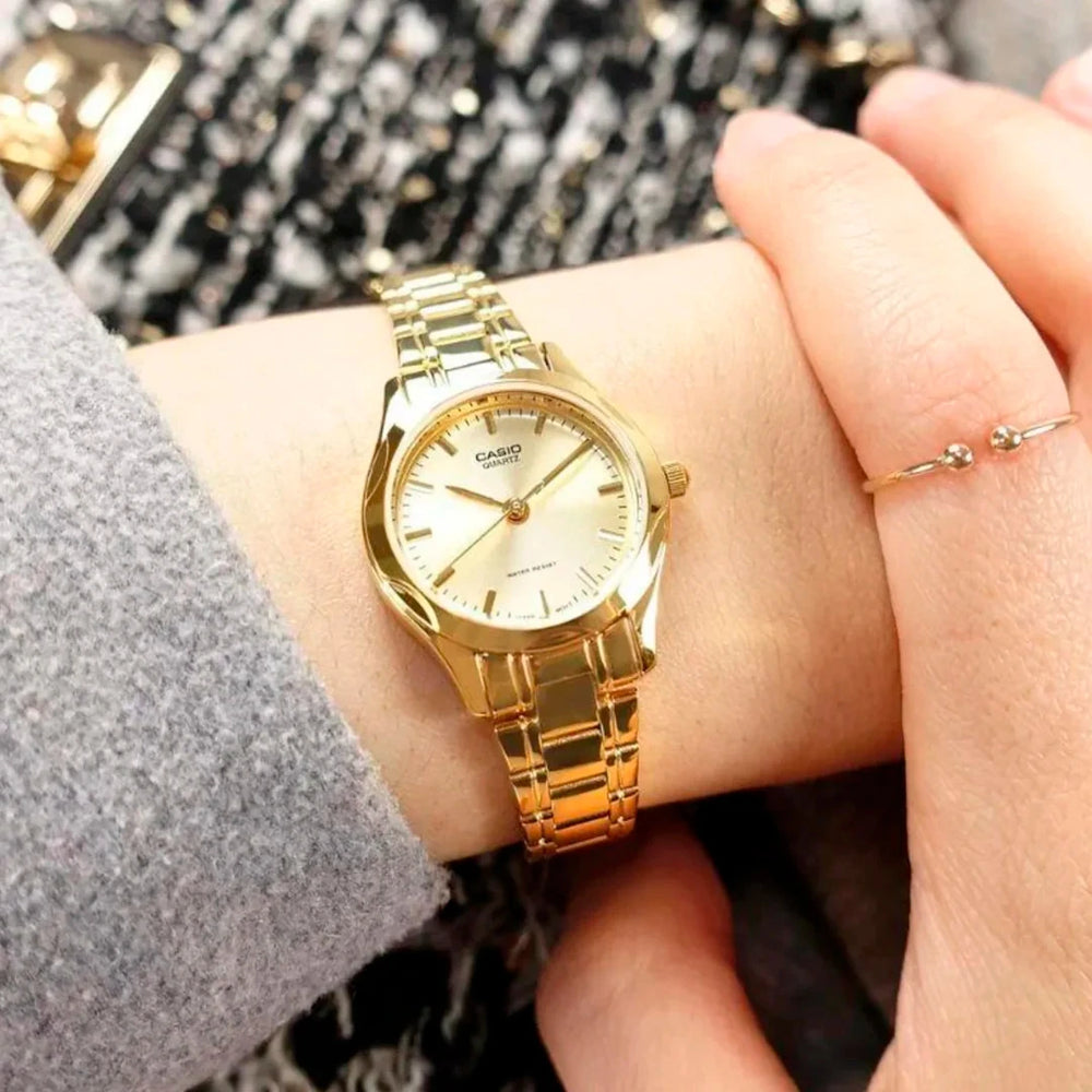 Reloj Casio LTP-1275G-9ADF Mujer Acero Dorado | CAS-M-88