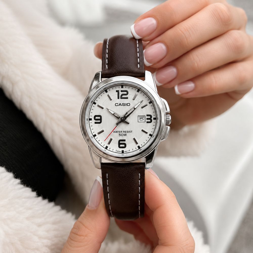 Reloj Casio LTP-1314L-7AV Mujer Cuero Marrón | CAS-M-164