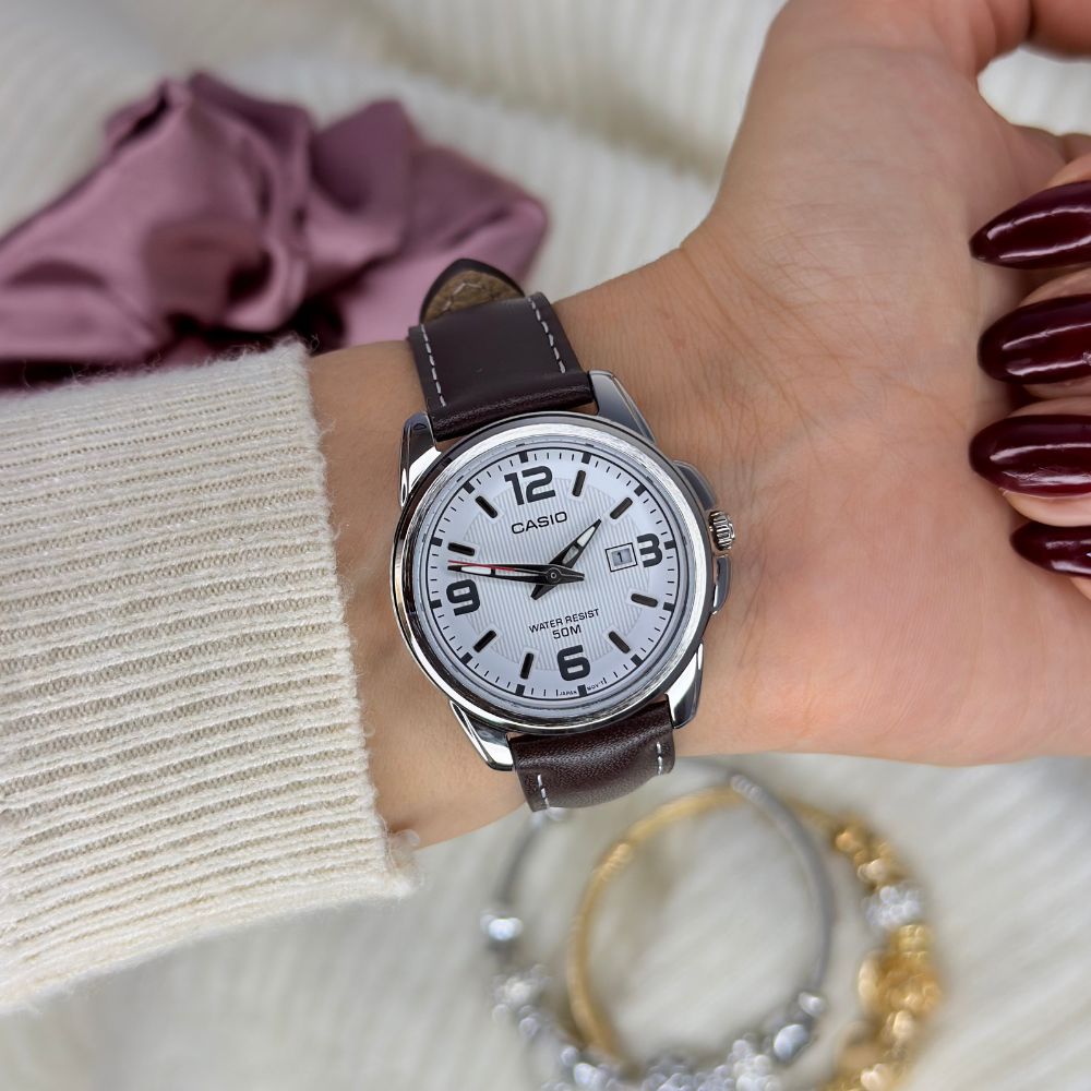 Reloj Casio LTP-1314L-7AV Mujer Cuero Marrón | CAS-M-164