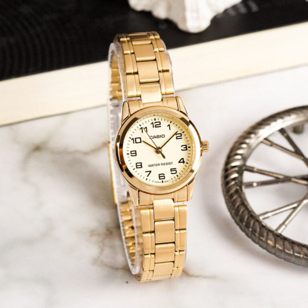Reloj Casio LTP-V001G-9BUDFDI Mujer Acero Dorado | CAS-M-66