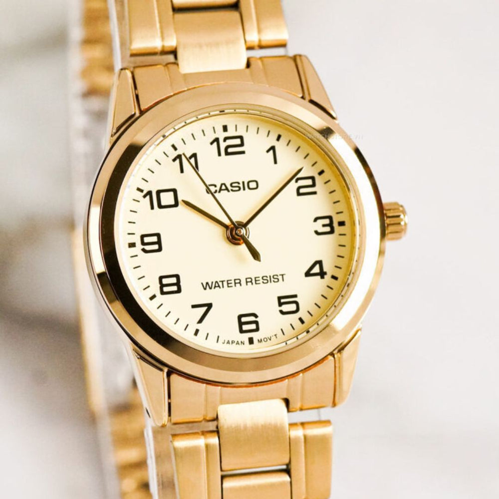 Reloj Casio LTP-V001G-9BUDFDI Mujer Acero Dorado | CAS-M-66