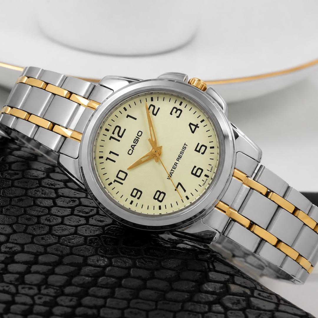 Reloj Casio LTP-V001SG-9B Mujer Acero  | CAS-M-92