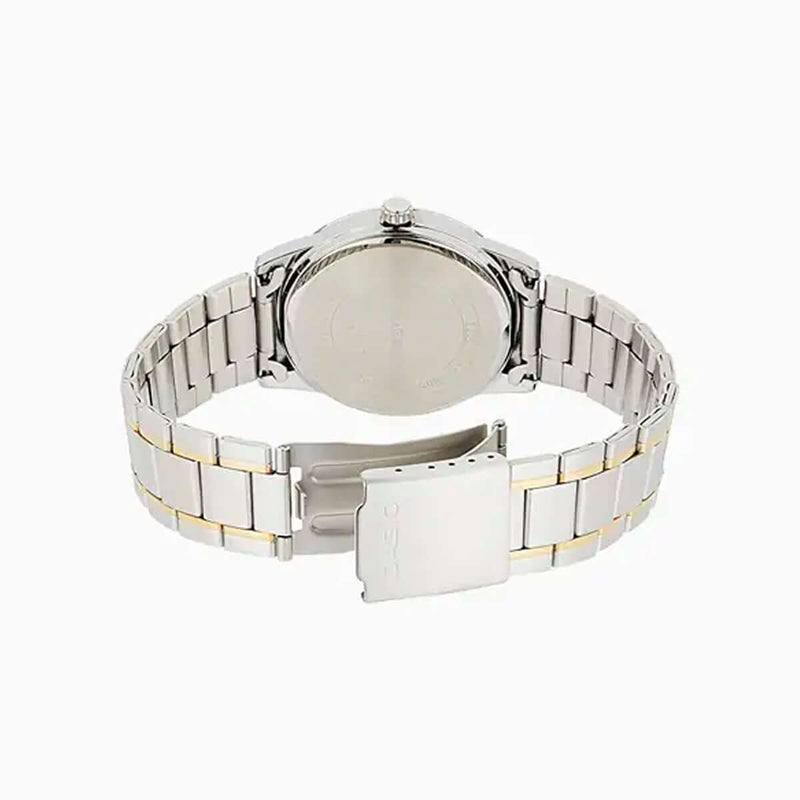 Casio LTP-V001SG-9BUDF reloj femenino elegante con esfera dorada y diseño clásico.