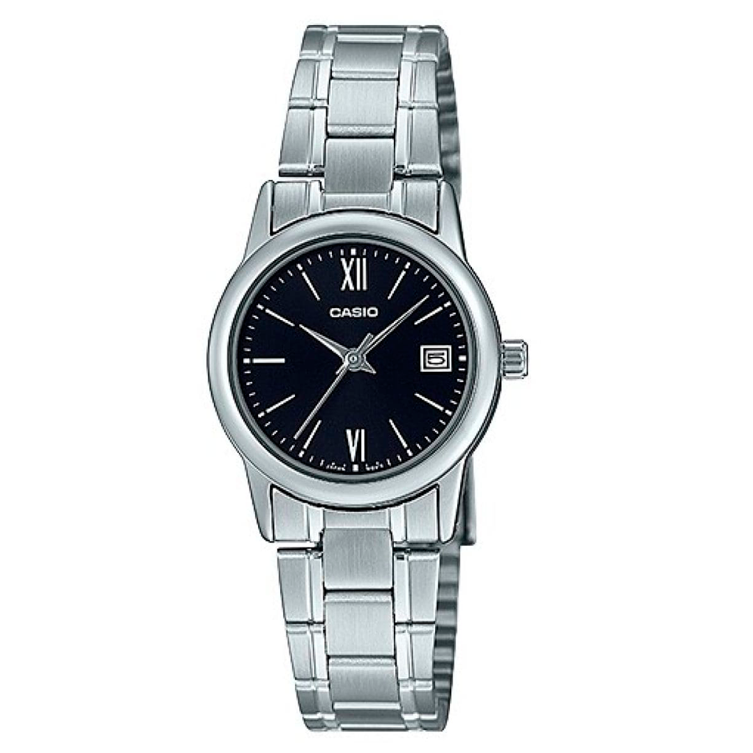 Reloj Casio LTP-V002D-1B3U Mujer Acero Plateado | CAS-M-84
