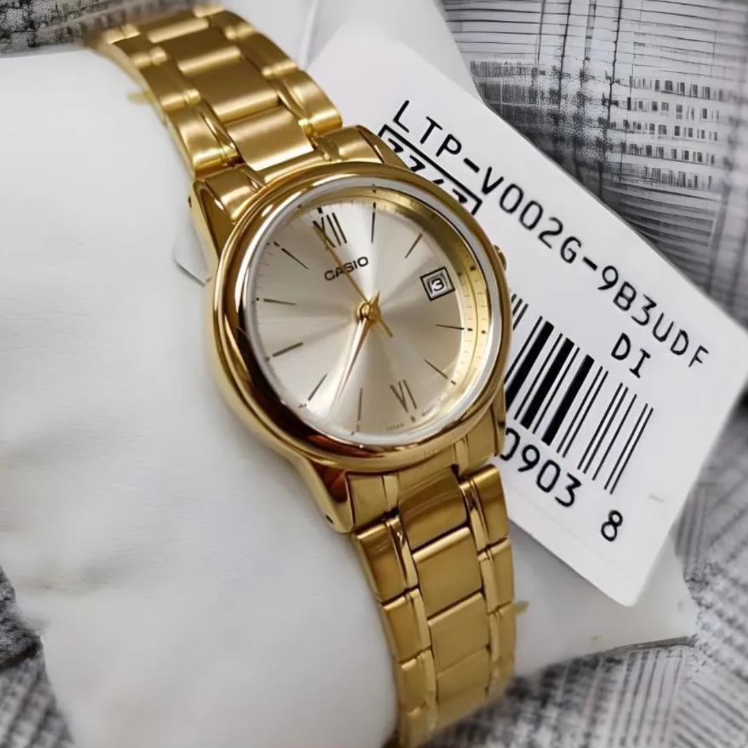 Reloj Casio LTP-V002G-9B Mujer Acero Dorado | CAS-M-71