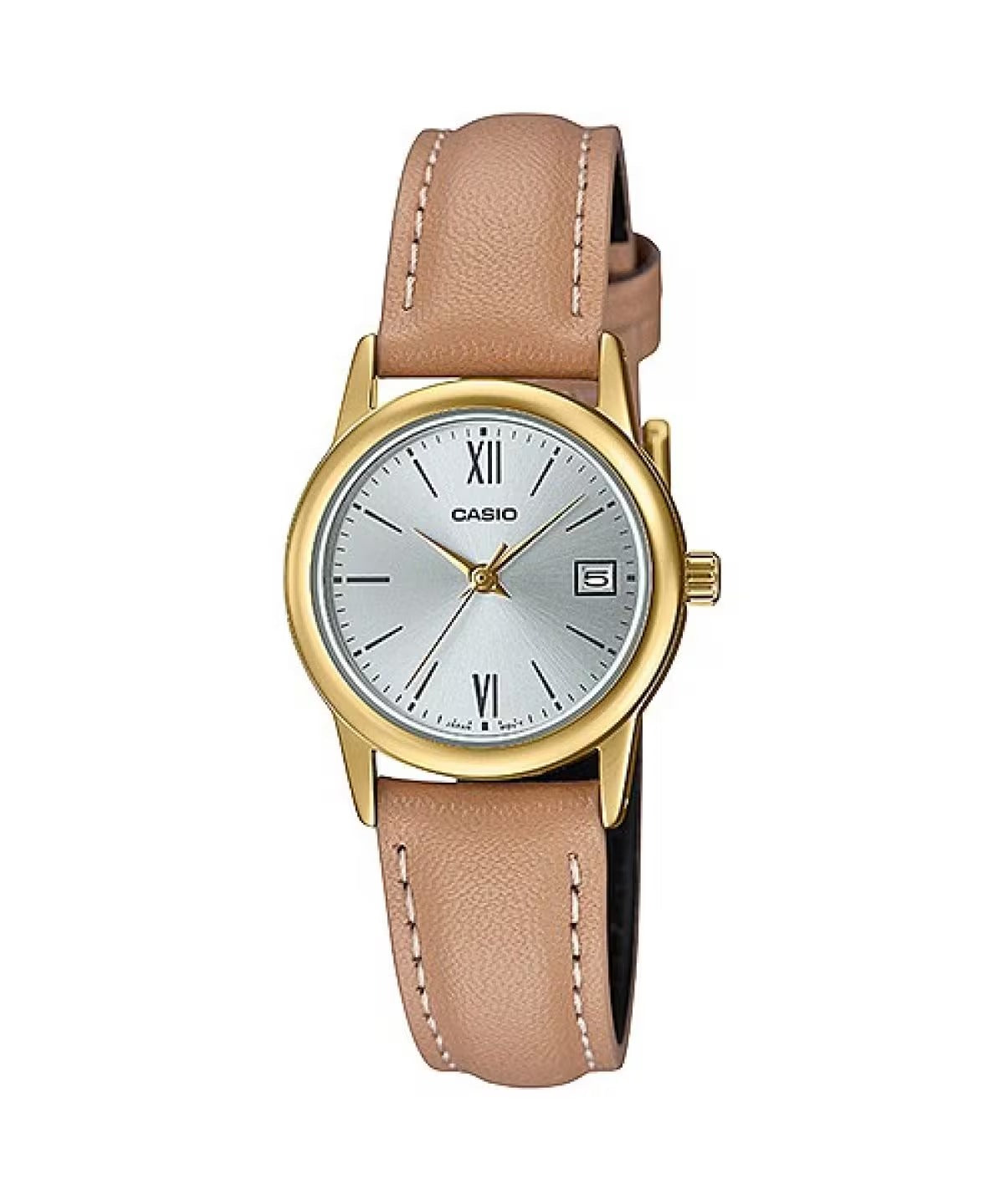 Reloj Casio LTP-V002GL-7B3UDF dorado con esfera blanca para mujer
