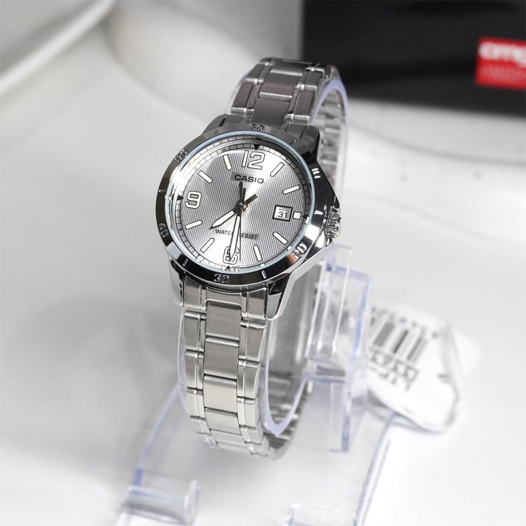 Reloj Casio LTP-V004D-7B2, estilo clásico femenino para mujer