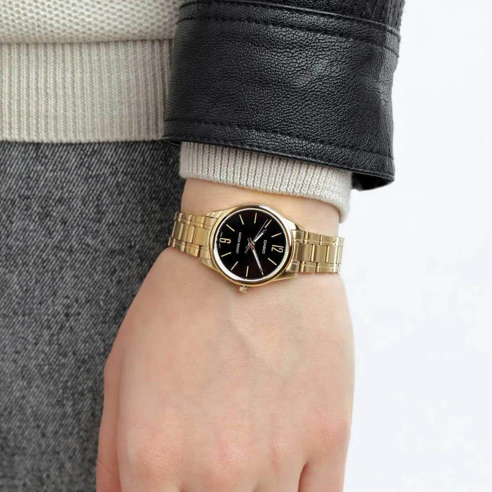 Reloj Casio LTP-V005G-1B Mujer Acero Dorado | CAS-M-58
