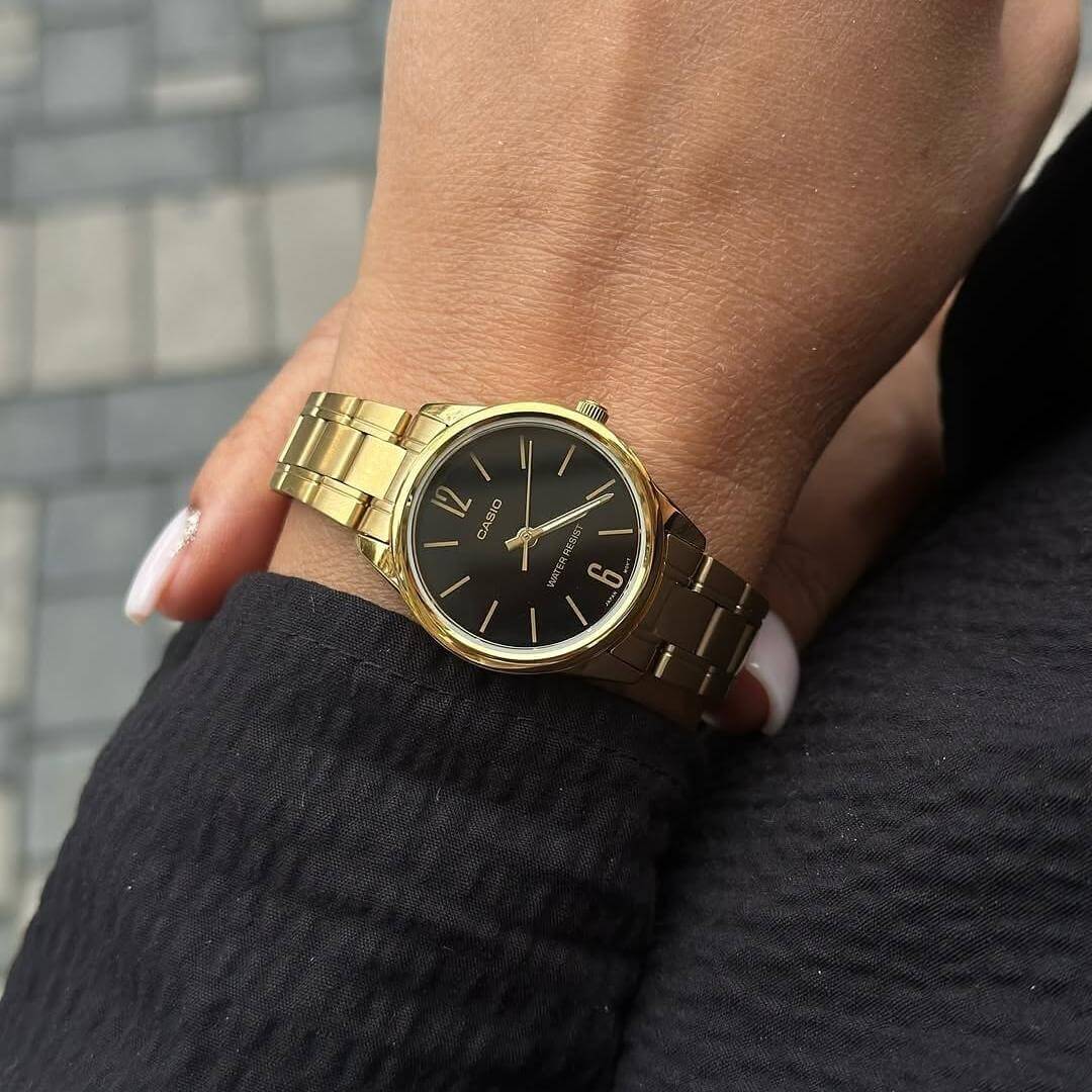 Reloj Casio LTP-V005G-1B Mujer Acero Dorado | CAS-M-58