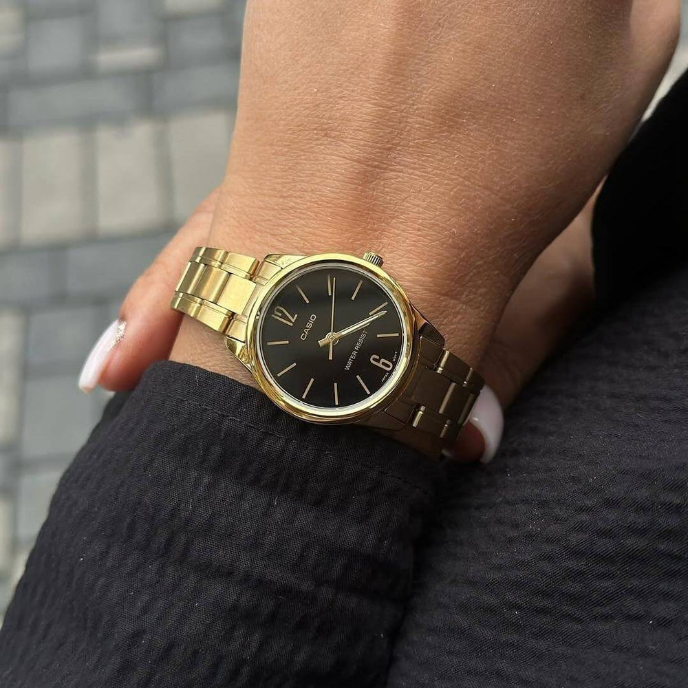 Reloj Casio LTP-V005G-1B Mujer Acero Dorado | CAS-M-58