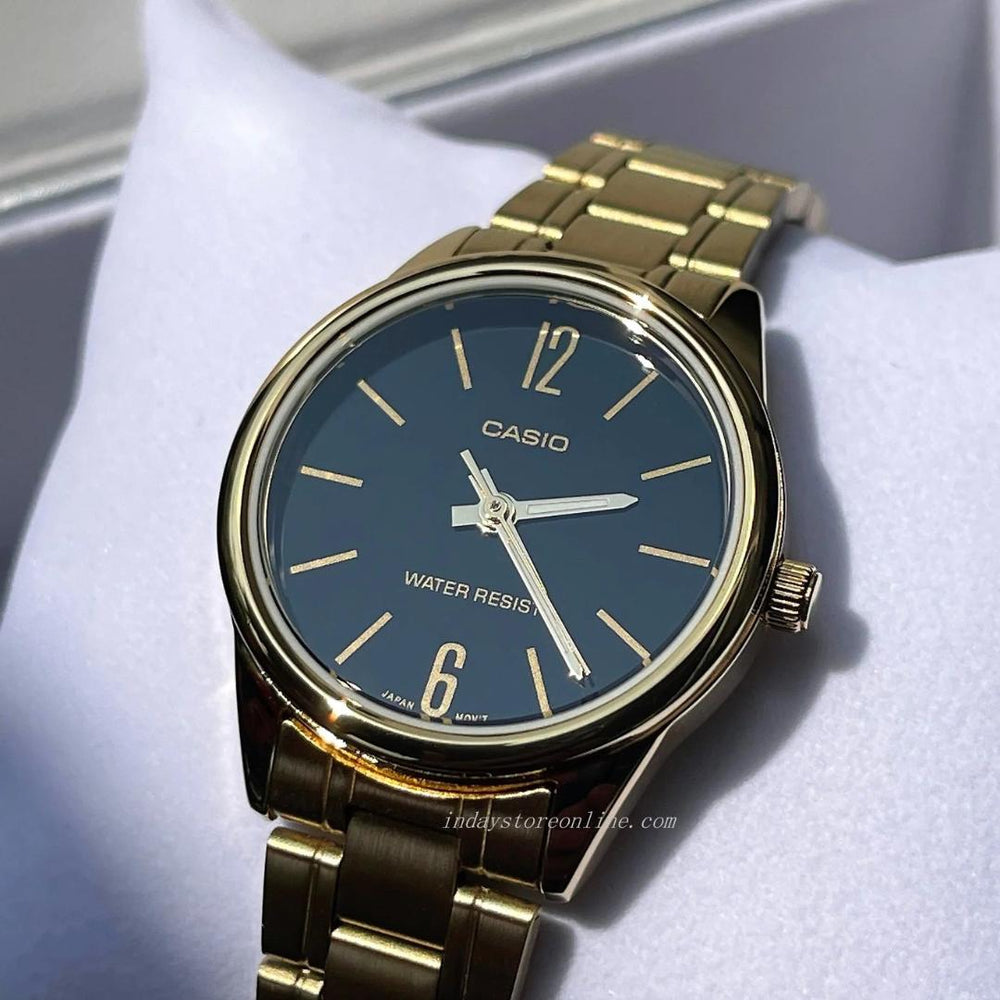 Reloj Casio LTP-V005G-1B Mujer Acero Dorado | CAS-M-58