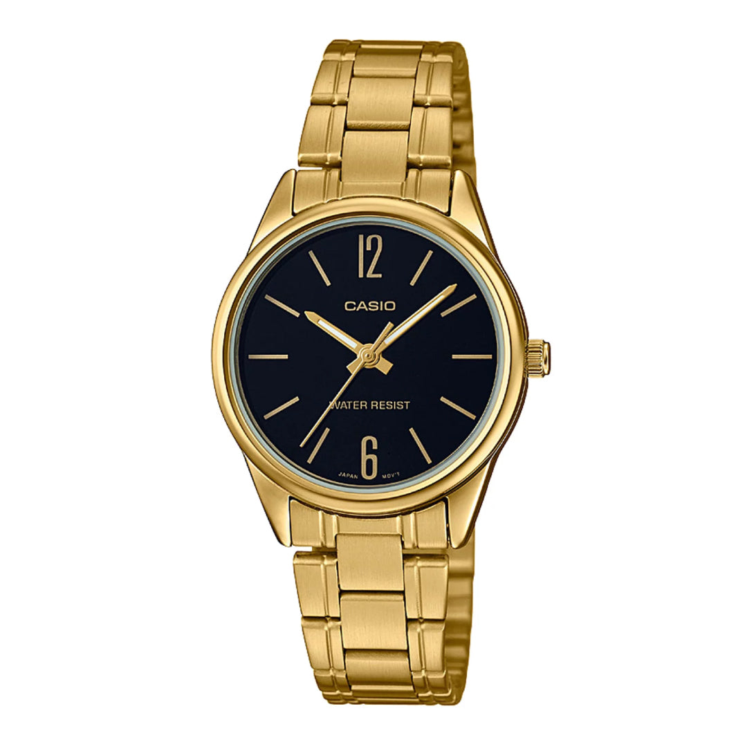 Reloj Casio LTP-V005G-1B Mujer Acero Dorado | CAS-M-58